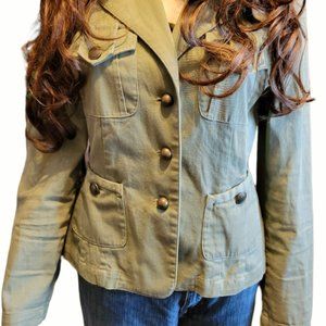 VINTAGE 90’s - Ninety 90 - Army Green Safari Jacket - Size Small